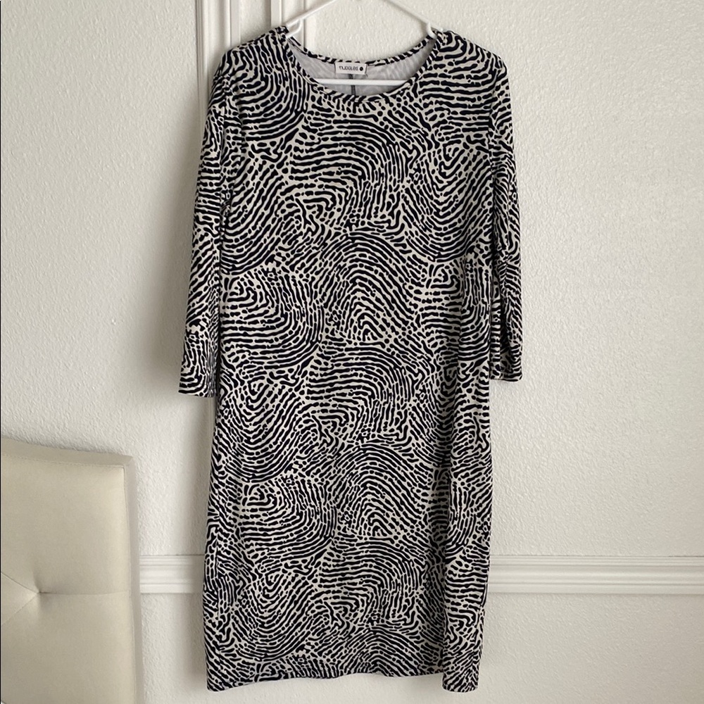 Black and White Patterned Dress